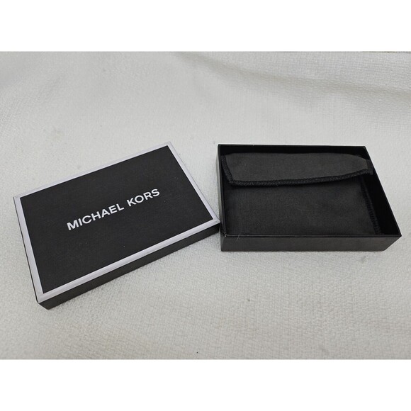 MK MICHAEL KORS Men's Jet Set Signature Navy Blue RFID Blocking Card Wallet New - Picture 12 of 14